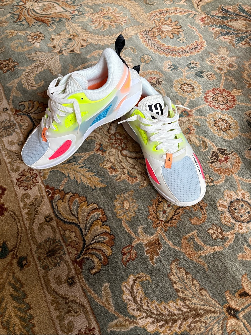NWOT Jordan Sneakers with Neon Accents